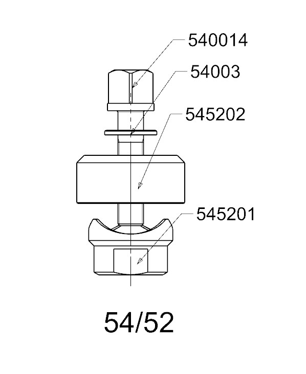 PERFORADOR REDONDO PARA CHAPA  FORZA  SERIE 54